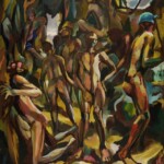 Minatori del sud, 1961, olio su tela 100x81 cm