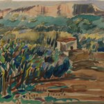 Villarosa, 1948, acquerello su carta 22x32 cm
